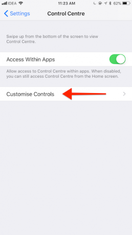 Přizpůsobení Control Center iOS 11 4