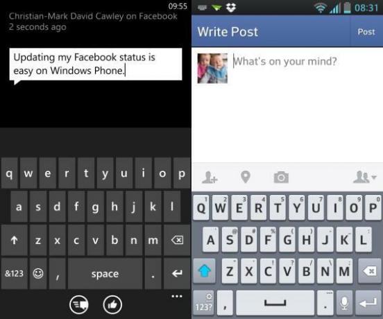 facebook doma vs Windows telefon