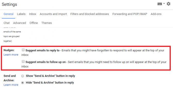 Co je Nudge v Gmailu? A jak jej zapnout a vypnout, gmail se posune 670x341