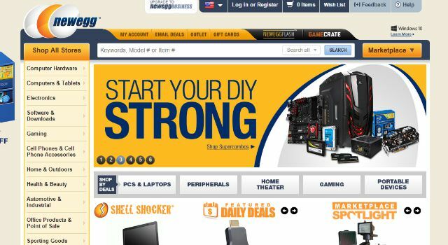 Newegg web