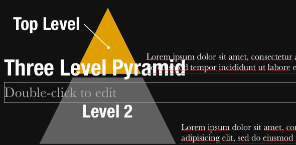 Vytvářejte profesionální prezentace v minutách pomocí aplikace Slidevana pro PowerPoint a klíčovou poznámku [Giveaway] PyramidDiagram