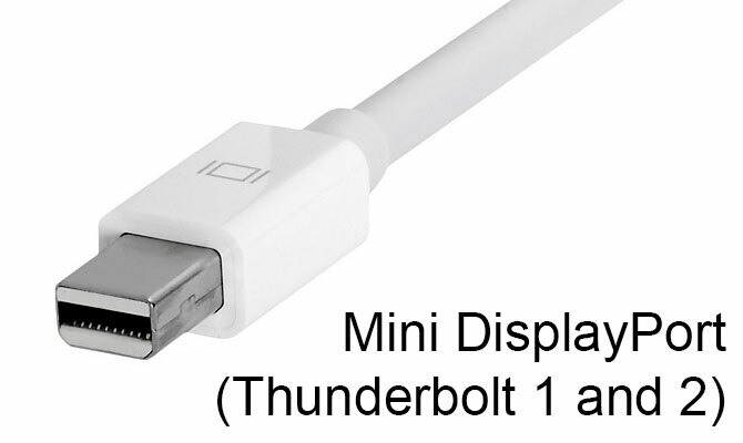 Mini DisplayPort a konektor Thunderbolt 1/2