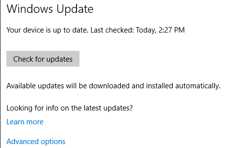 Windows 10 Windows Update Zkontrolujte aktualizace