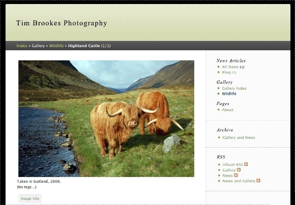 Sdílejte více než jen fotografie s aplikací Zenphoto a doplňkem CMS pro plugin Zenpage imageview1