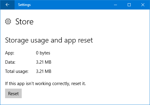 resetujte aplikaci