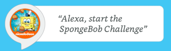 Nová funkce Amazon Alexa navrhne dovednosti třetích stran Amazon Alexa Call Spongebob