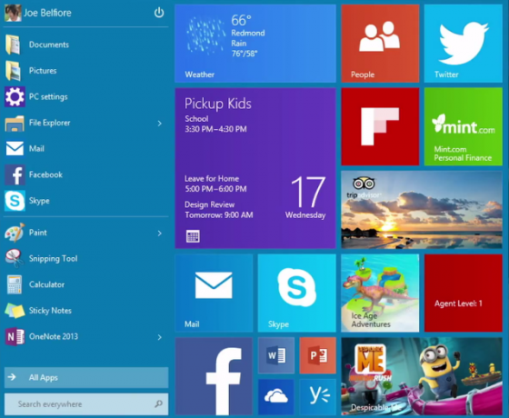 Windows 10 Nabídka Start