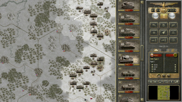 Strategická hra Panzer Corps WWII