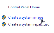 Windows 10 Zálohování a obnovení Vytvoření obrazu systému
