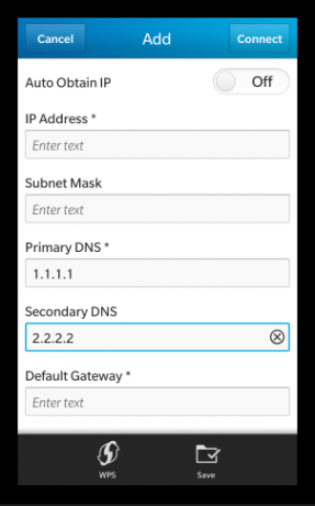 Obejít georestrikce změnou nastavení DNS vašeho smartphonu nastaví server DNS na telefon BlackBerry 10