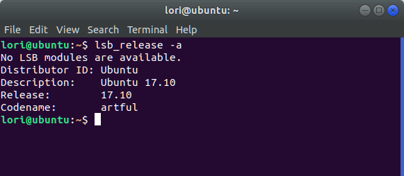 Zkontrolujte verzi Ubuntu