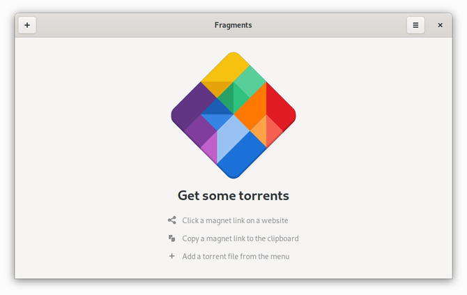 GNOME Fragmenty torrent klient pro Linux