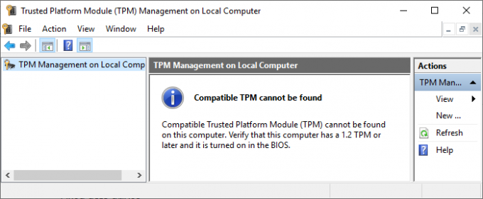 bitlocker kompatibilní tpm nebyl nalezen