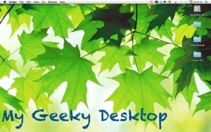 GeekTool - Zobrazení systémových informací o počítačích Mac ve stylu 00 na ploše