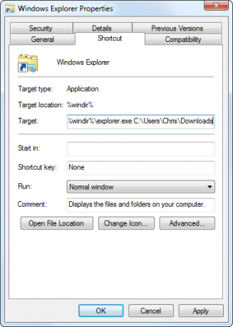 set-default-folder-for-windows-explorer