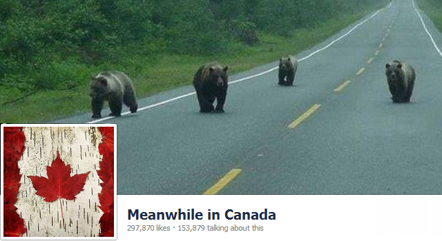 Mezitím v Kanadě Facebook Page