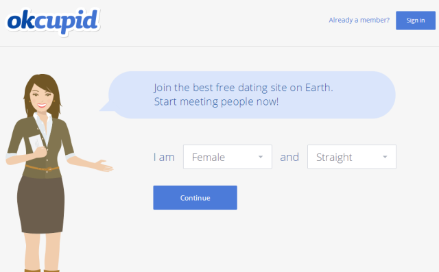 OKCupid Přihlášení