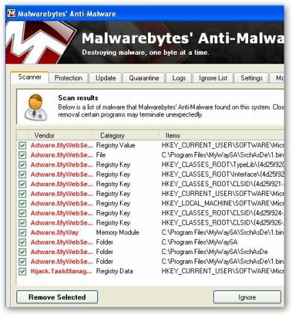 malwarebytes - jak odstranit spyware