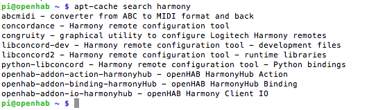 openhab apt-cache hledá harmonickou vazbu