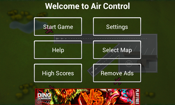 Ovládejte nebe a pozemní letadla bezpečně pomocí Air Control [Android 1.6+] main aircontrol main