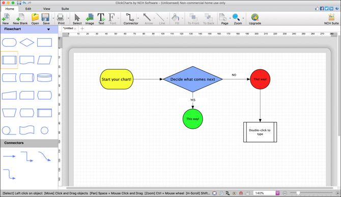 ClickCharts pro Mac