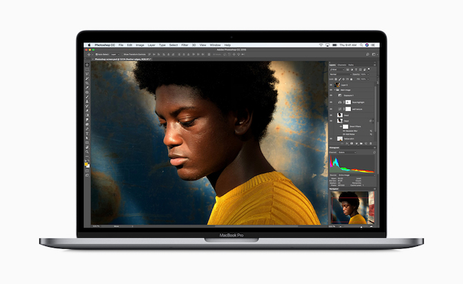 2018 MacBook Pro Spuštění aplikace pro úpravu fotografií