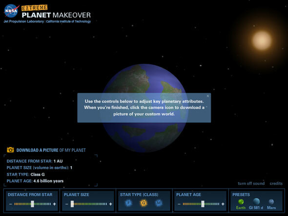 časová osa nasa planetquest