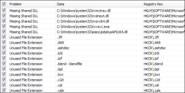 čistič registru