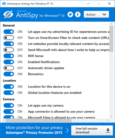 antispy pro Windows 10