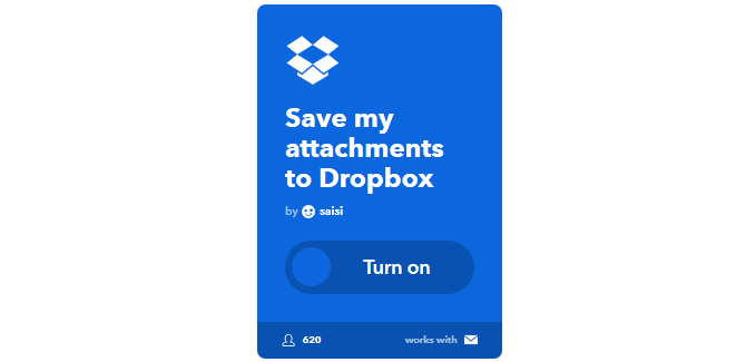 Průvodce Ultimate IFTTT: Používejte nejvýkonnější nástroj na webu, jako je příloha Pro 46IFTTTToDropbox