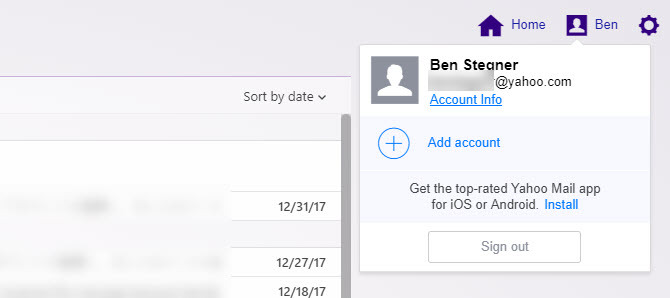 bezpečnostní tipy pro poštovní účet yahoo