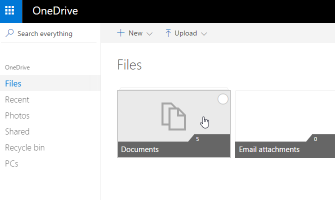 vyberte dokumenty onedrive