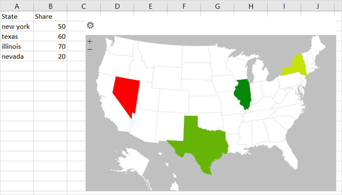 příjemné tabulky microsoft vynikají jako doplněk geografické mapy tepla