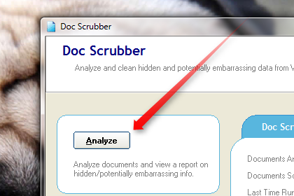 Jak lze analyzovat metadata z Word Documents [Windows] docscrubber