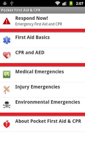 3 skvělé aplikace pro první pomoc Android pro mimořádné situace Pocket First Aid CPR