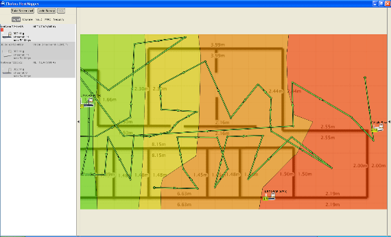 Změřte sílu signálu Wi-Fi u vás doma pomocí HeatMapper myfloorplan2