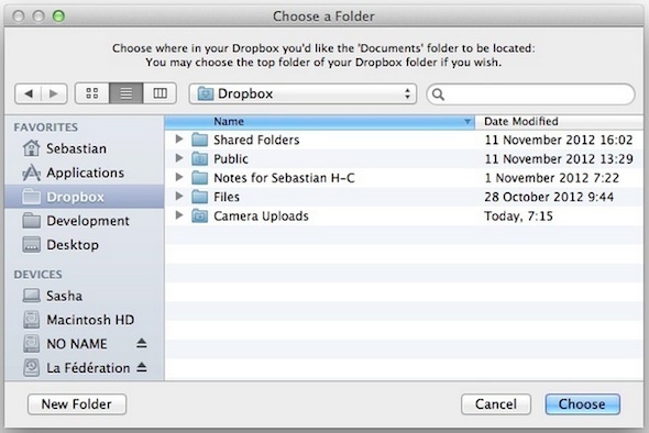 synchronizovat dropbox mac