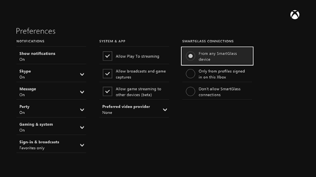 preference smartglass