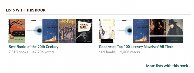 11 nejlepších webů pro nalezení toho, co knihy číst dále Goodreads Lists e1533057629577