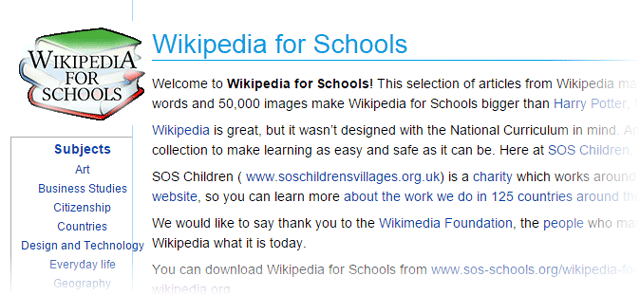 Wikipedie pro školy