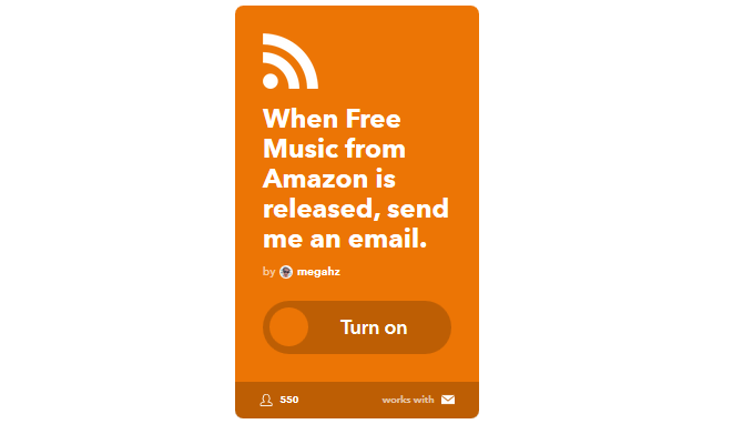 Průvodce Ultimate IFTTT: Používejte nejvýkonnější nástroj na webu jako profesionál 35IFTTT FreeAmazonMusicToEmail