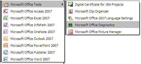 Jak opravit problémy Microsoft Office pomocí nabídky MS Office Diagnostics 1