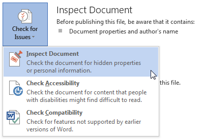 Microsoft Word 2013 zkontrolovat dokument