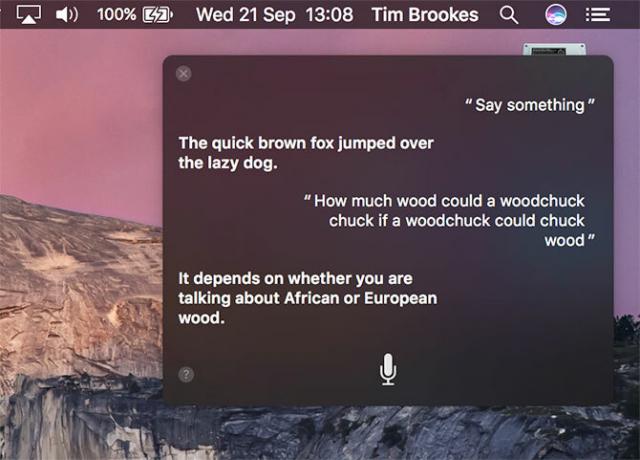 Siri na MacOS