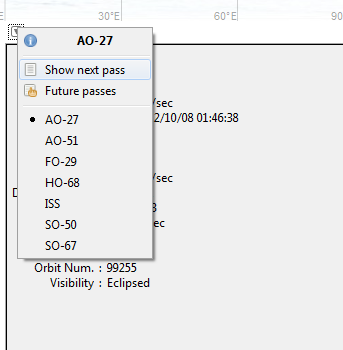 Sledování a předvídání cesty satelitů živě pomocí Gpredict [Windows] gpredict8