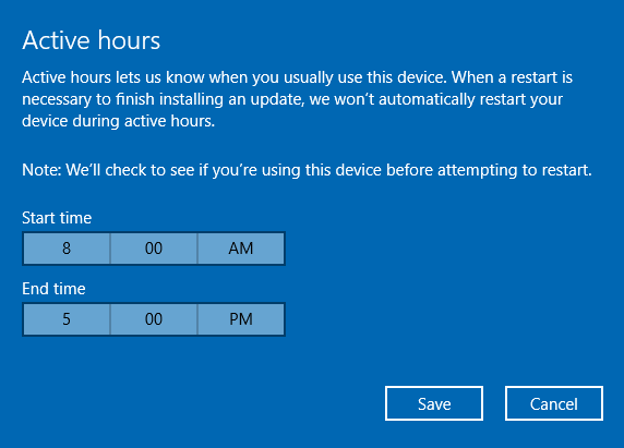 Windows 10 aktualizuje aktivní hodiny