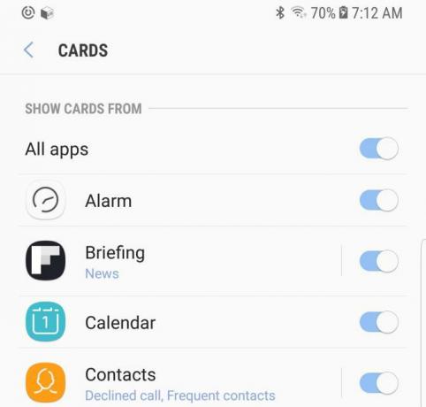 verze pro Android samsung note8 bixby config