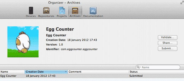 Jak odeslat vlastní aplikaci do archivů organizátoru iTunes App Store