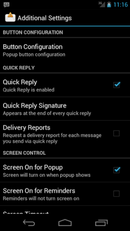 sms popup aplikace pro Android,