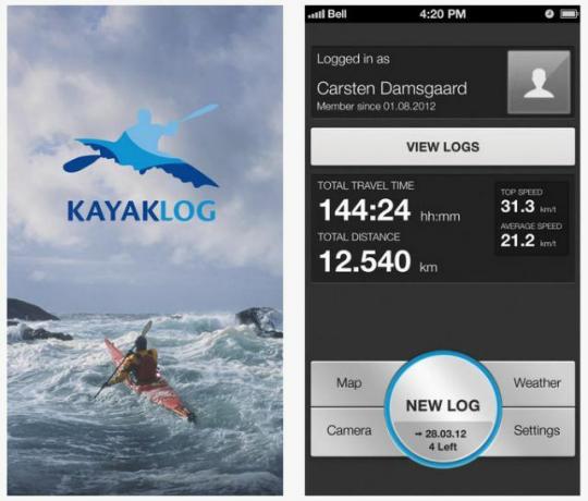 kayaklog app